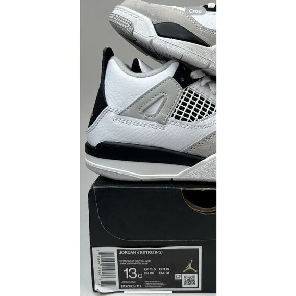 Nike Air Jordan 4 Retro PS “Military Black White Grey” 2023 - Picture 5 of 5